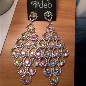 AB stone earrings